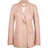MADELEINE Blazer rose / blanc cassé