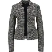 MADELEINE Blazer noir / blanc cassé