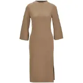 MADELEINE Robes en maille caramel