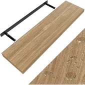 Casaria Etagère murale flottante - 90 cm 15kg porteur - Chêne