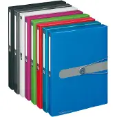 Herlitz Boîte de rangement easy orga to go, DIN A4, film PP bleu opaque, hauteur de remplissage : 40 mm (A4, 1x)