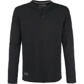 Black premium by emp T-shirt manches longues de - Through The Glass - S - 5XL - pour Homme - noir/rouge - Taille XXL