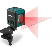 Vonroc Niveau laser croisé | Rouge - Autonivelant - Portée de 10 mètres