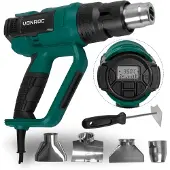 Vonroc Décapeur thermique PRO 2000W | Avec écran LCD et 60 positions de chaleur (50°C - 650°C)