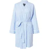 Ralph Lauren Peignoir court bleu ciel / blanc
