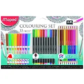 Maped Kit de coloriage Lot de 33 + Taille-crayon