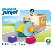 Playmobil Junior: Garbage Collection Vehicle Construction Game Multicolore Enfants