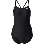 Nike Solid Racerback Swimsuit Noir 34 Femme