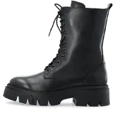 Bianco Bottines à lacets 'Mia' noir