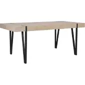 Beliani Table De Repas Adena Bois Clair