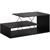 Vicco Table basse Nario Noir 100x50cm, Model 55822