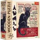 Trefl Puzzle en bois 200 - Le chat noir / Théophile Alexandre Steinlen
