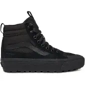 Vans - Chaussures imperméables et chaudes en PrimaLoft - Sk8-Hi Waterproof Insulated MTE Black/Black - Taille 42.5 - Noir