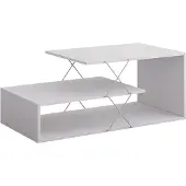 Vicco Table basse Nario Blanc 100x50cm, Model 55821