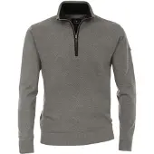 REDMOND Casual Regular Fit Troyer gris, Unicolore