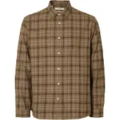 Selected Chemise 'SLHNOAH' noisette / brun foncé