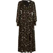 Apricot Robe 'Ikat' beige clair / sépia / brun foncé / sapin