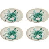 Creative Collection Assiettes Hadden vertes, lot de 4 pièces