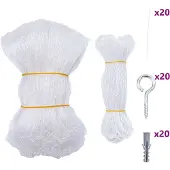 vidaXL Filet pour chats Transparent 3x2 m Nylon