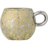 Bloomingville Ensemble de 4 mugs Paula jaune/argent