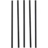 Papstar Paille en papier "pure", 250 mm, noir, Pailles, Noir