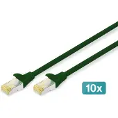 Digitus DK-1644-A-010-G Câble patch , cat. 6A, S/FTP, 1,0 m, vert, set