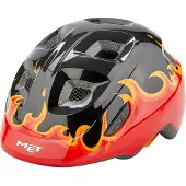 Met Hooray Casque vélo enfant Black Flames/Glossy XS (46-52 cm)