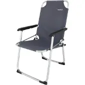 Eurotrail Chaise de camping Moita charbon