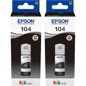 Epson 104 Bouteilles d'Encre Noir Lot de 2
