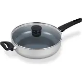 Brabantia Cocotte Indu+ 28 cm, Poêle + casserole, Gris, Argent