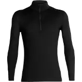 Icebreaker - Première couche en laine de mérinos - M Merino 200 Oasis LS Half Zip Black en Laine - Taille XS - Noir
