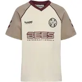 Hummel T-Shirt fonctionnel beige clair / beige foncé / lie de vin / noir