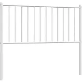 vidaXL Tête de lit de rechange en métal blanc 100 cm
