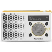 Technisat Digitradio 1 hr1 Edition blanc/jaune (DAB+ DAB, FM), Radio, Jaune, Blanc