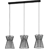 Eglo Lampe suspendue 3 lumières Maseta noir