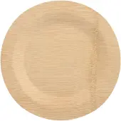 Papstar Assiette en bambou "pure", non divisée, 280 mm, 10 pièces