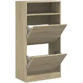 vidaXL Armoire à chaussures chêne sonoma 60x34x116cm Bois d'ingénierie
