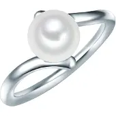 Valero Pearls Bague argent / blanc perle
