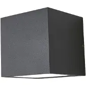 LUCANDE - Merjem Big Down Applique Murale d'Extérieur IP54 Dak Grey