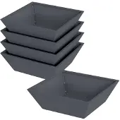 vidaXL Cache-pot de jardin 5 pcs Anthracite 50 x 50 x 15 cm