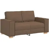 vidaXL Canapé 2 places Marron 160x78x84 cm Tissu