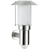 Albert Lampe d'extérieur en acier inoxydable Lantern avec capteur
