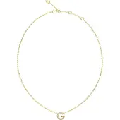 GUESS G Crystal Necklace Doré Femme