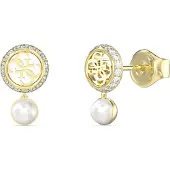 GUESS Tiny Pearly Jube05517 Earrings Doré Femme