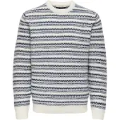Only & Sons Pull-over 'ONSMING' marine / blanc
