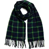 Superdry Femme Carreaux Écharpe À Vintage, Bleu Marine, Vert Et Jaune, Dames, Taille: Un Taille Taille: Un Taille