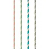 Papstar 87011 Paille Jetable 100 Pièces Couleurs Assorties