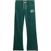 Superdry pour femme. W7011094A Pantalon de jogging évasé Athletic Essentials vert (XS), Casuel, Coton
