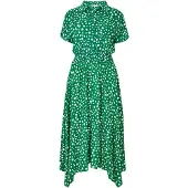Apricot Robe-chemise vert / blanc