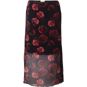 ONLY Jupe 'CARROSETTA' rouge clair / rouge foncé / noir